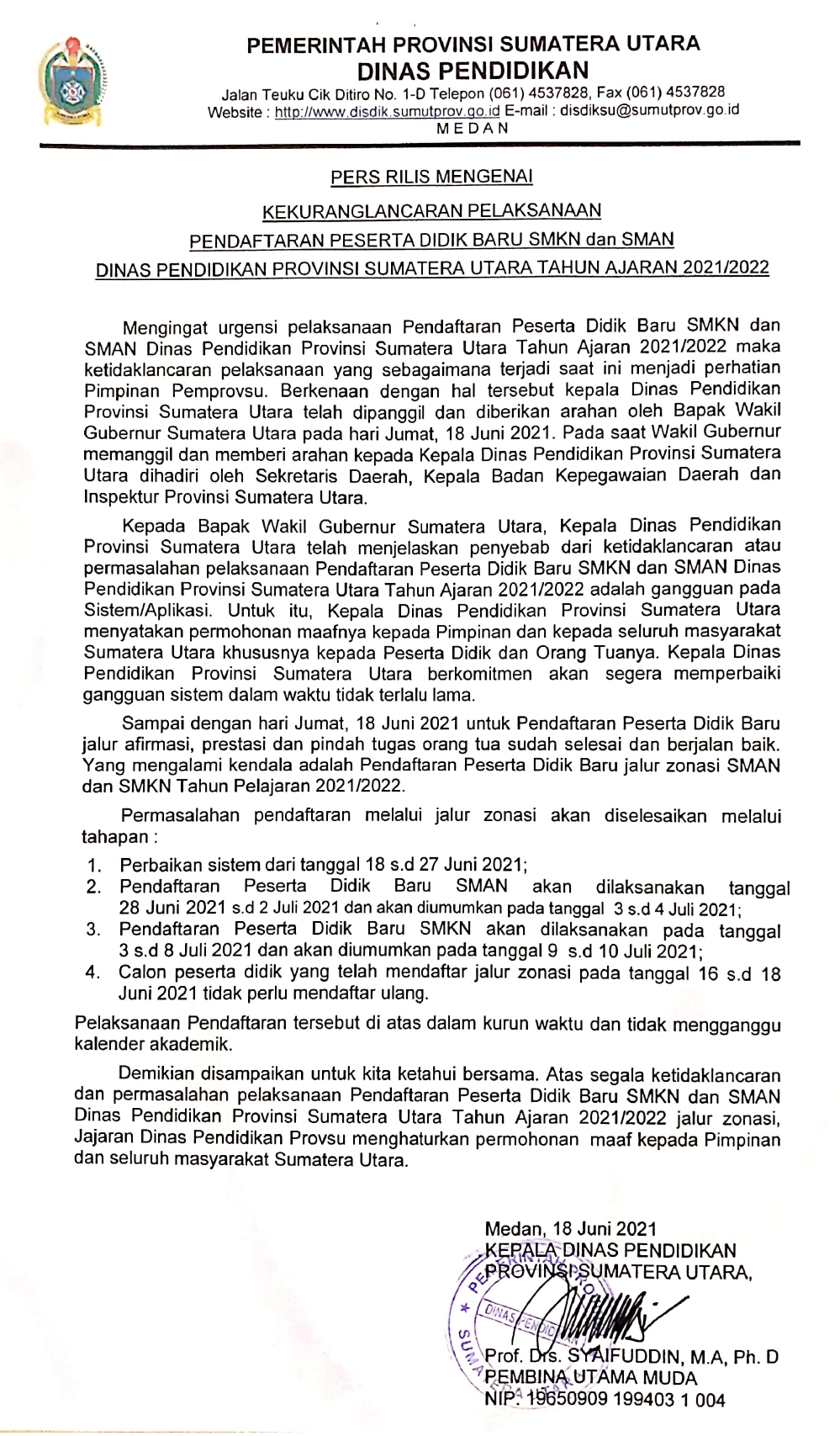 Ppdb.disdik.sumutprov.go.id 2021